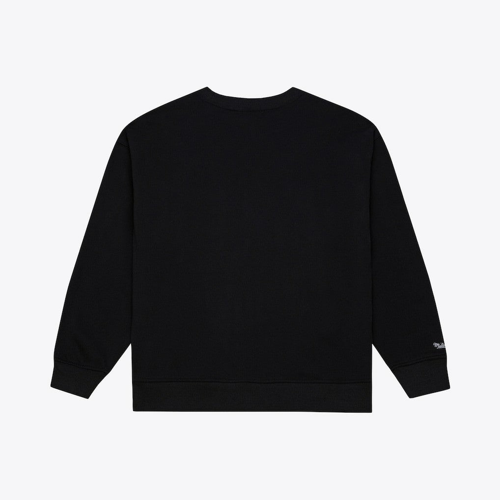 Mitchell & Ness Chicago Bulls Women's Hardwood Classics Script Lightweight Sweatshirt Black