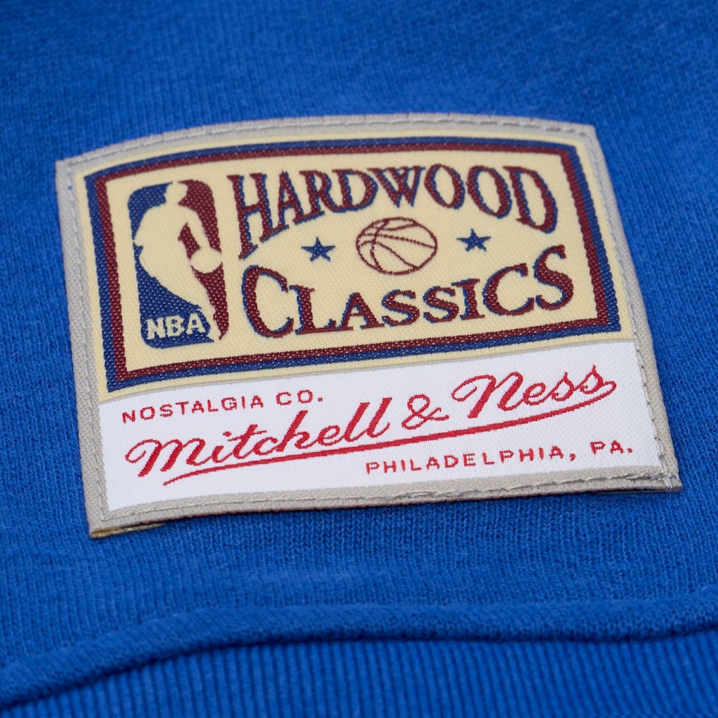 Mitchell & Ness Golden State Warriors Women's Hardwood Classics Script Lightweight Sweatshirt Royal