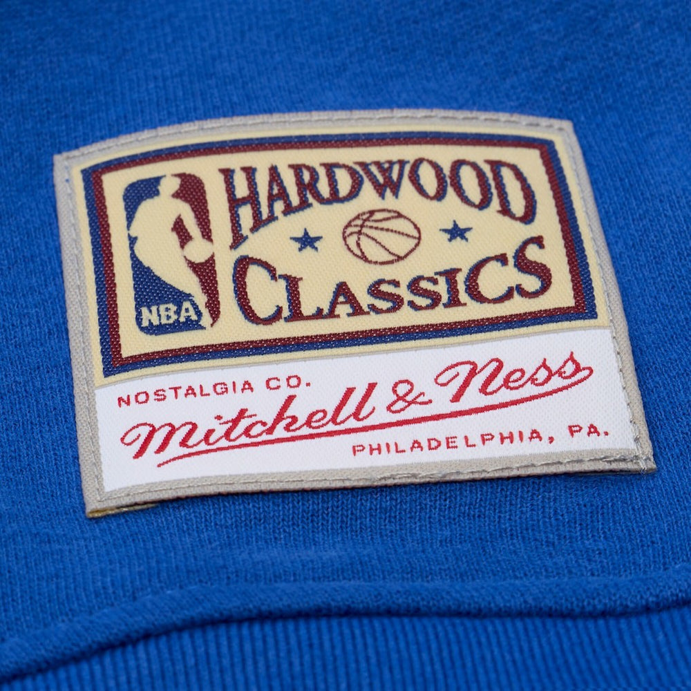 Mitchell & Ness Golden State Warriors Women's Hardwood Classics Script Lightweight Sweatshirt Royal