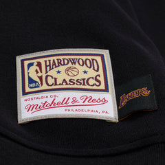 Mitchell & Ness Los Angeles Lakers Women's Hardwood Classics Script Lightweight Sweatshirt Black