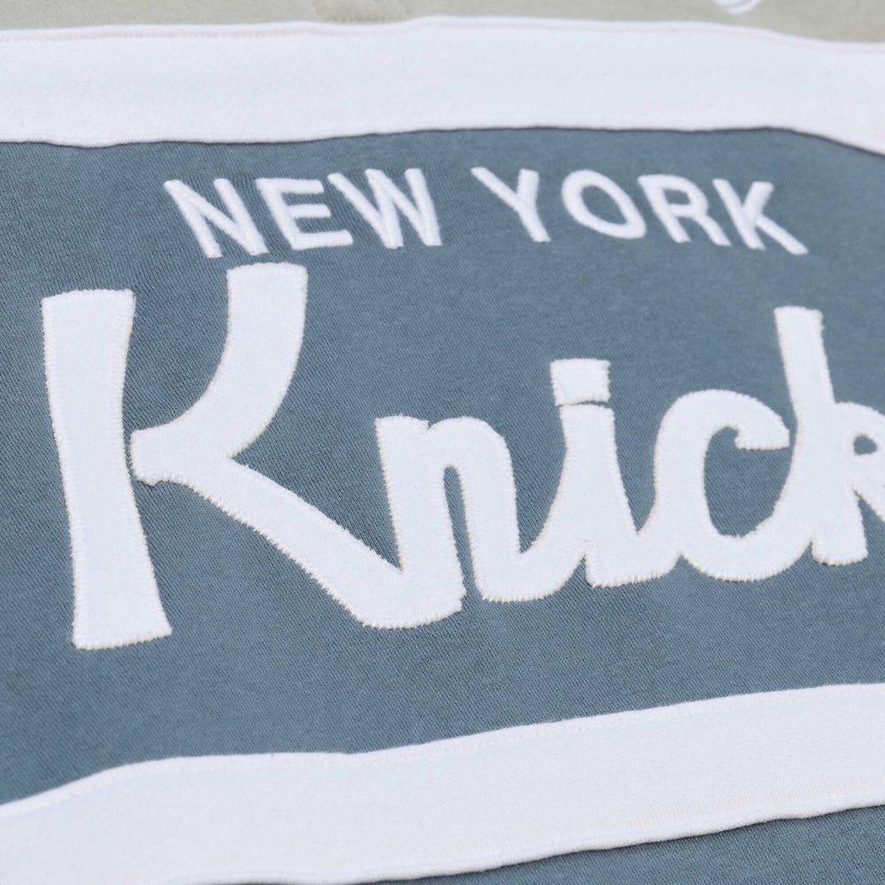 Mitchell & Ness New York Knicks Thunderstorm Head Coach Quarter-Zip Jacket Blue