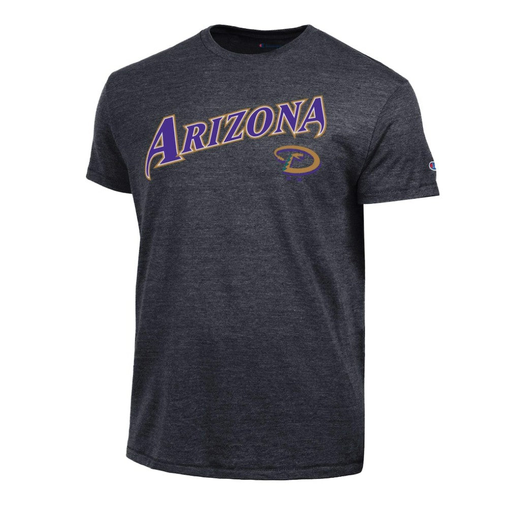 Arizona Diamondbacks Champion Cooperstown Wordmark Lockup Tri-Blend T-Shirt Discount