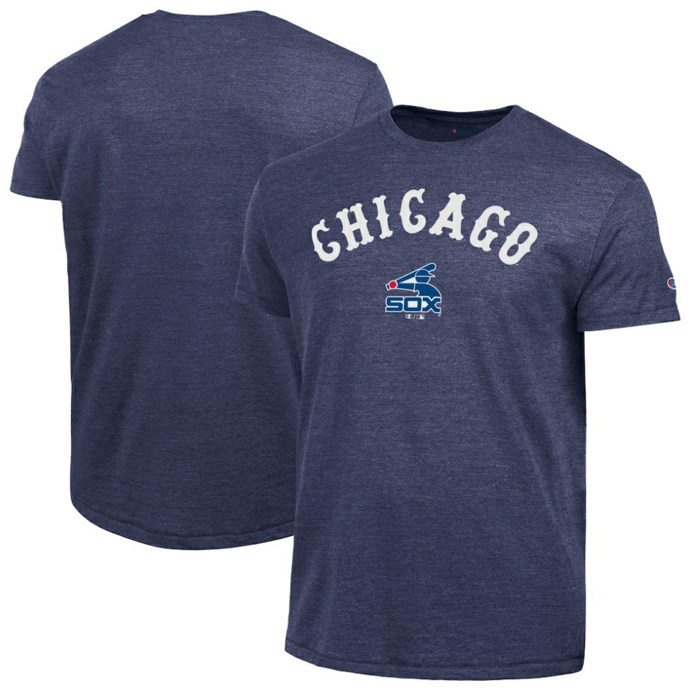 Chicago White Sox Champion Cooperstown Wordmark Lockup Tri-Blend T-Shirt Discount