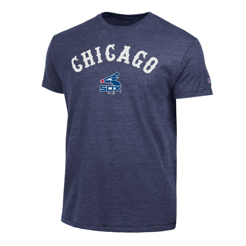 Chicago White Sox Champion Cooperstown Wordmark Lockup Tri-Blend T-Shirt Discount