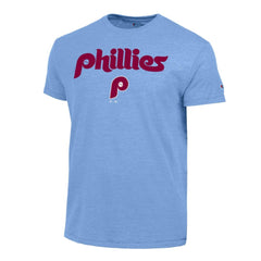 Philadelphia Phillies Champion Cooperstown Wordmark Lockup Tri-Blend T-Shirt Outlet