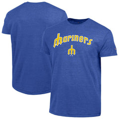Seattle Mariners Champion Cooperstown Wordmark Lockup Tri-Blend T-Shirt Online