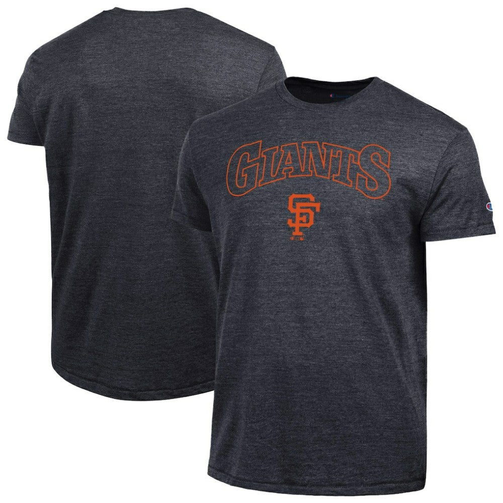 San Francisco Giants Champion Cooperstown Wordmark Lockup Tri-Blend T-Shirt Discount