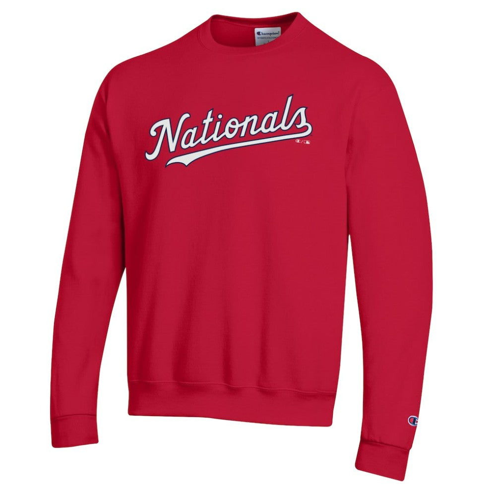 Washington Nationals Champion Powerblend Wordmark Sweatshirt Sale