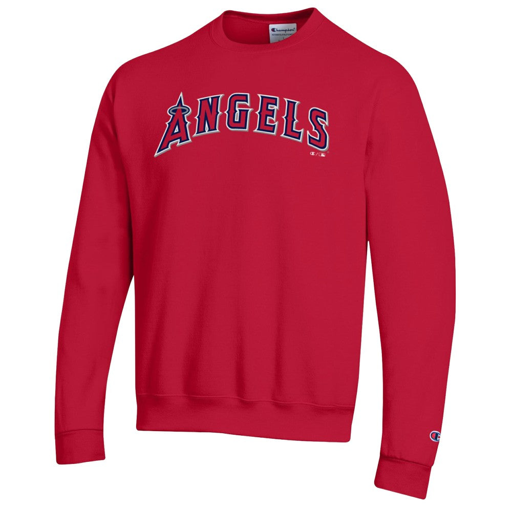 Los Angeles Angels Champion Powerblend Wordmark Sweatshirt Near Me