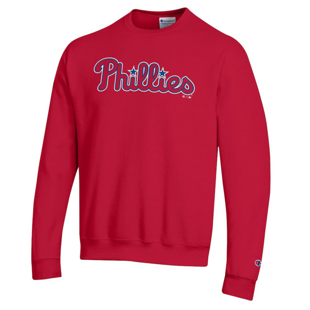 Philadelphia Phillies Champion Powerblend Wordmark Sweatshirt Outlet