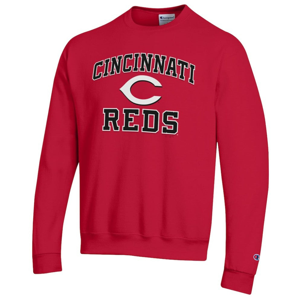 Cincinnati Reds Champion Heart & Soul Powerblend Sweatshirt Discount