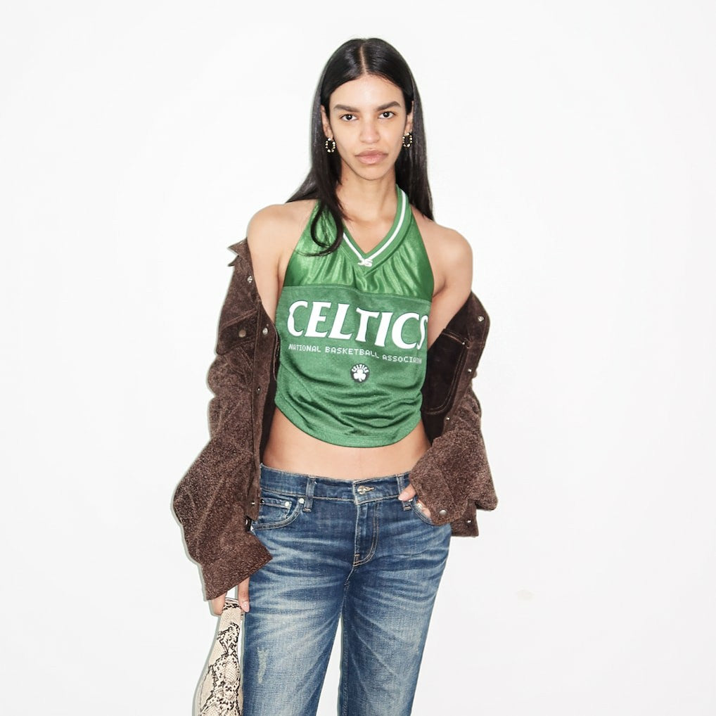 Boston Celtics Off Season x NBA Women's Halter Top Kelly Green