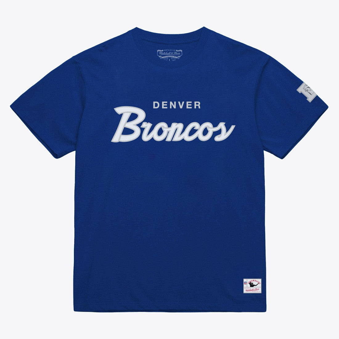 Denver Broncos Head Coach Classic T-Shirt - Royal - Mitchell & Ness
