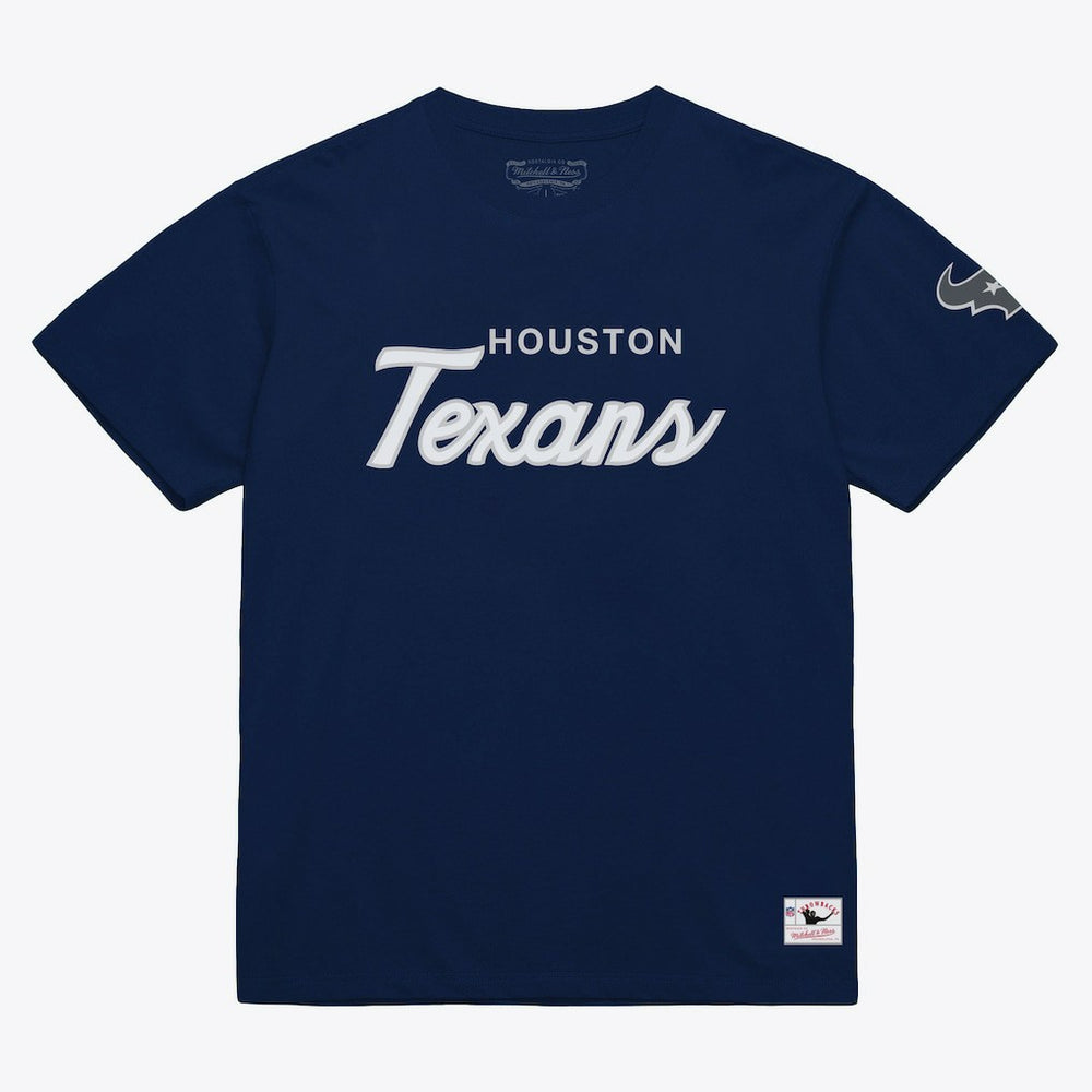Houston Texans Head Coach Classic T-Shirt - Navy - Mitchell & Ness