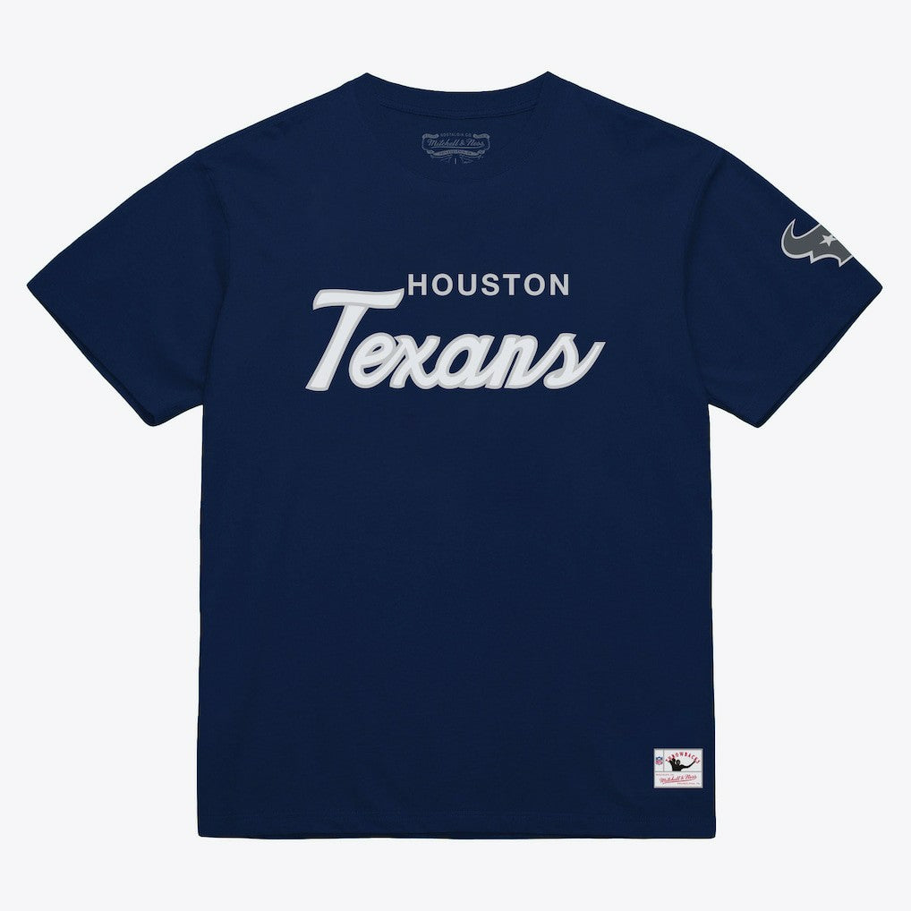 Houston Texans Head Coach Classic T-Shirt - Navy - Mitchell & Ness