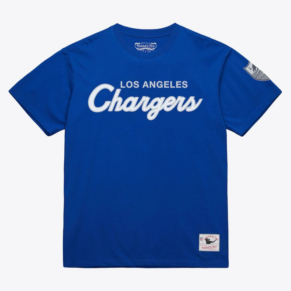 Los Angeles Chargers Head Coach Classic T-Shirt - Royal - Mitchell & Ness