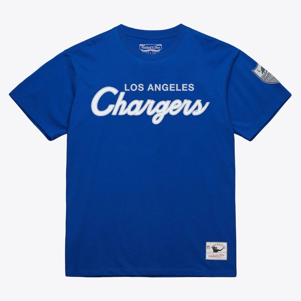 Los Angeles Chargers Head Coach Classic T-Shirt - Royal - Mitchell & Ness