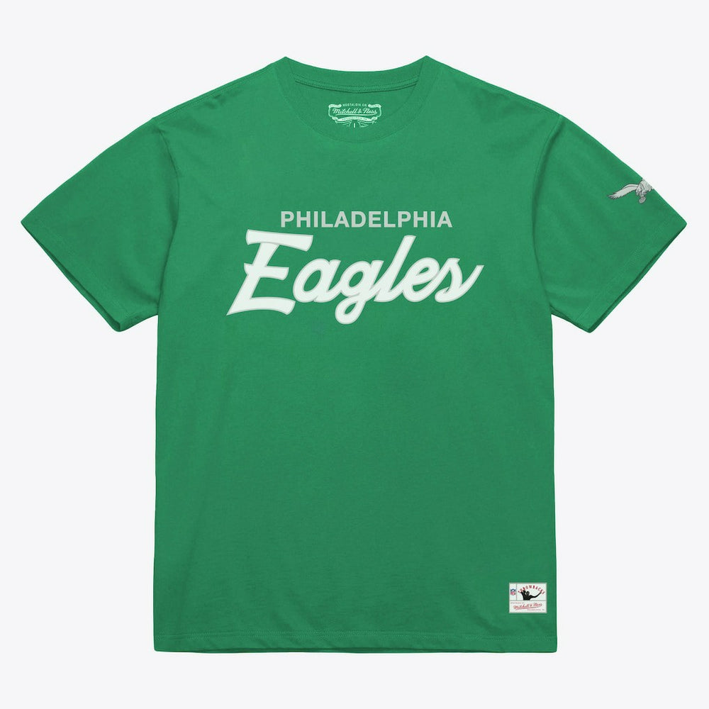 Philadelphia Eagles Head Coach Classic T-Shirt - Kelly Green - Mitchell & Ness