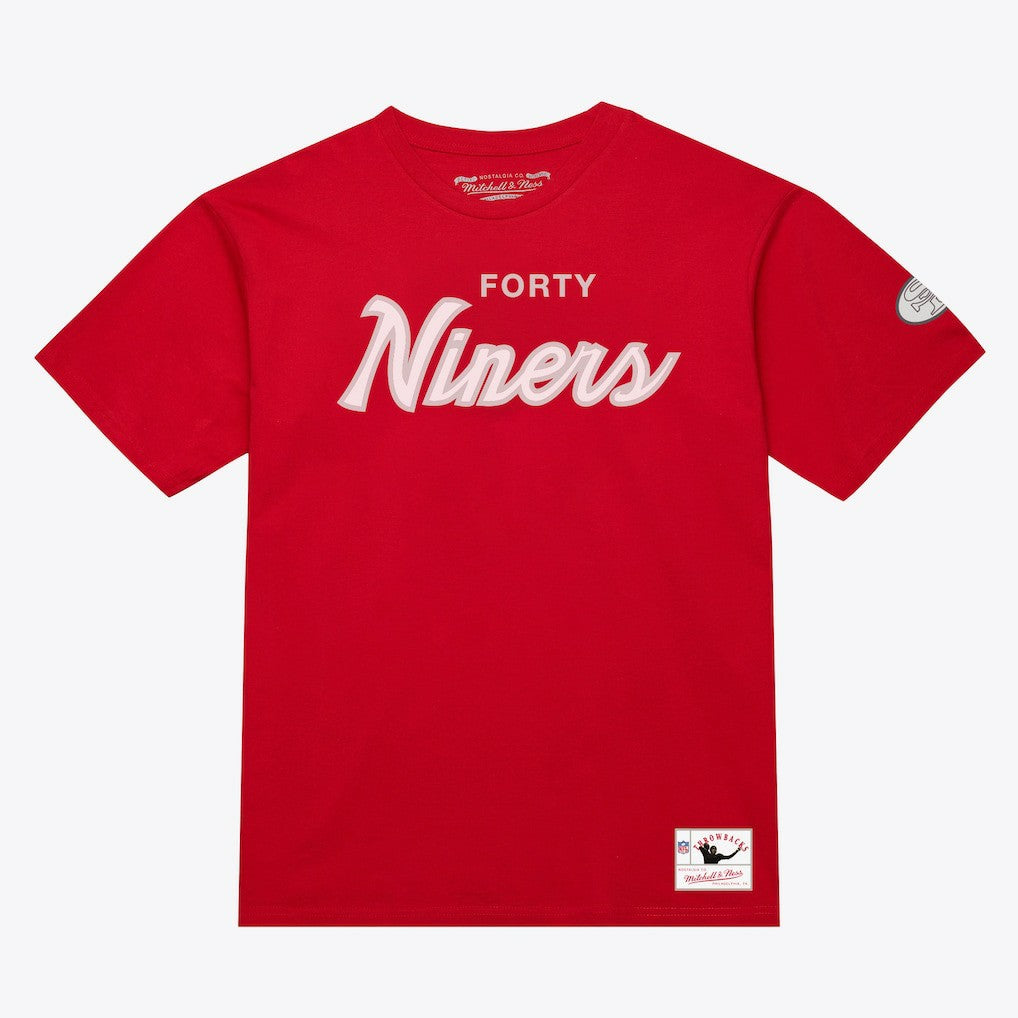 San Francisco 49ers Head Coach Classic T-Shirt - Scarlet - Mitchell & Ness