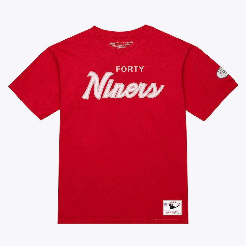 San Francisco 49ers Head Coach Classic T-Shirt - Scarlet - Mitchell & Ness
