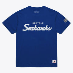 Seattle Seahawks Head Coach Classic T-Shirt - Royal - Mitchell & Ness
