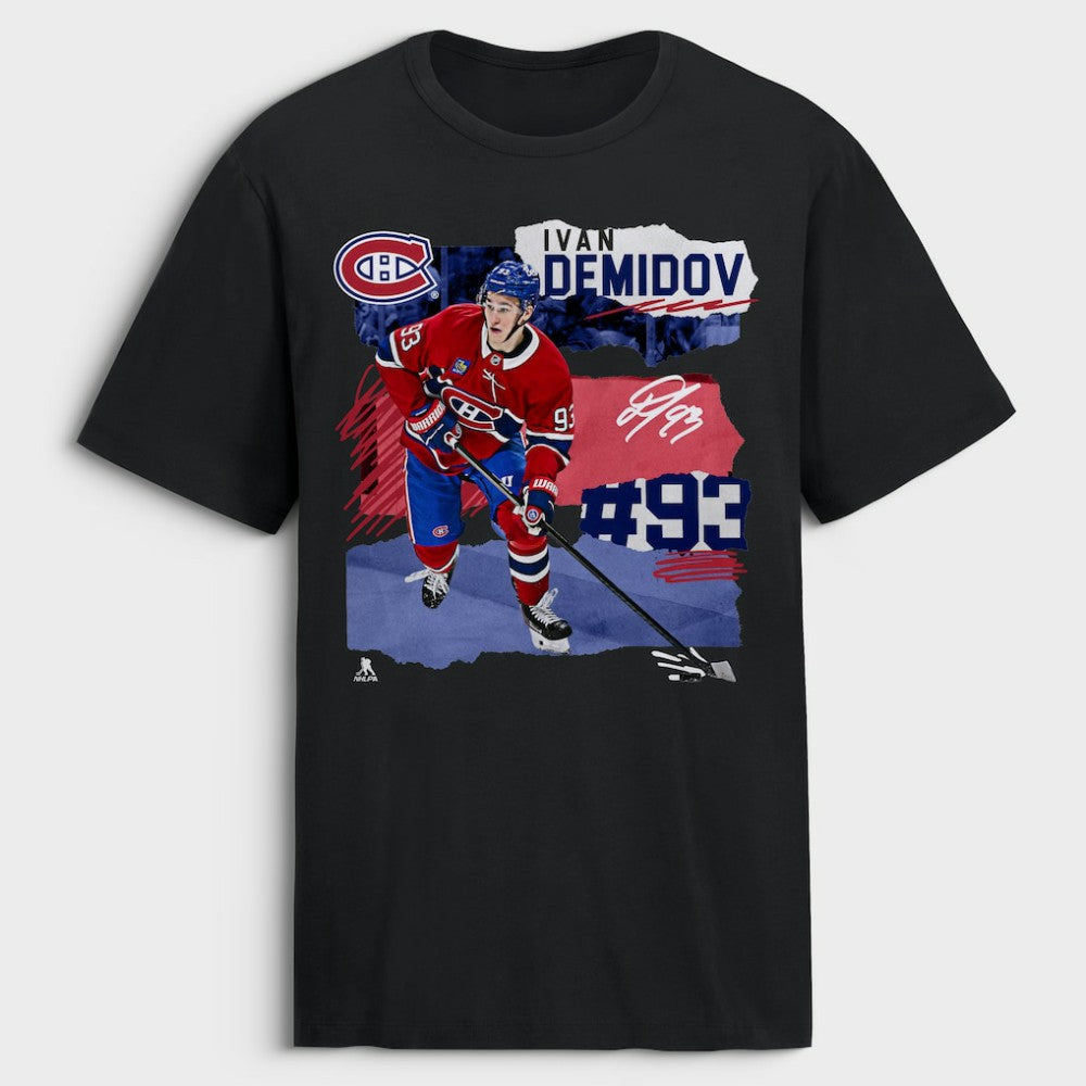 Ivan Demidov Montreal Canadiens Fresh Ice T-Shirt - Black | NHL near me