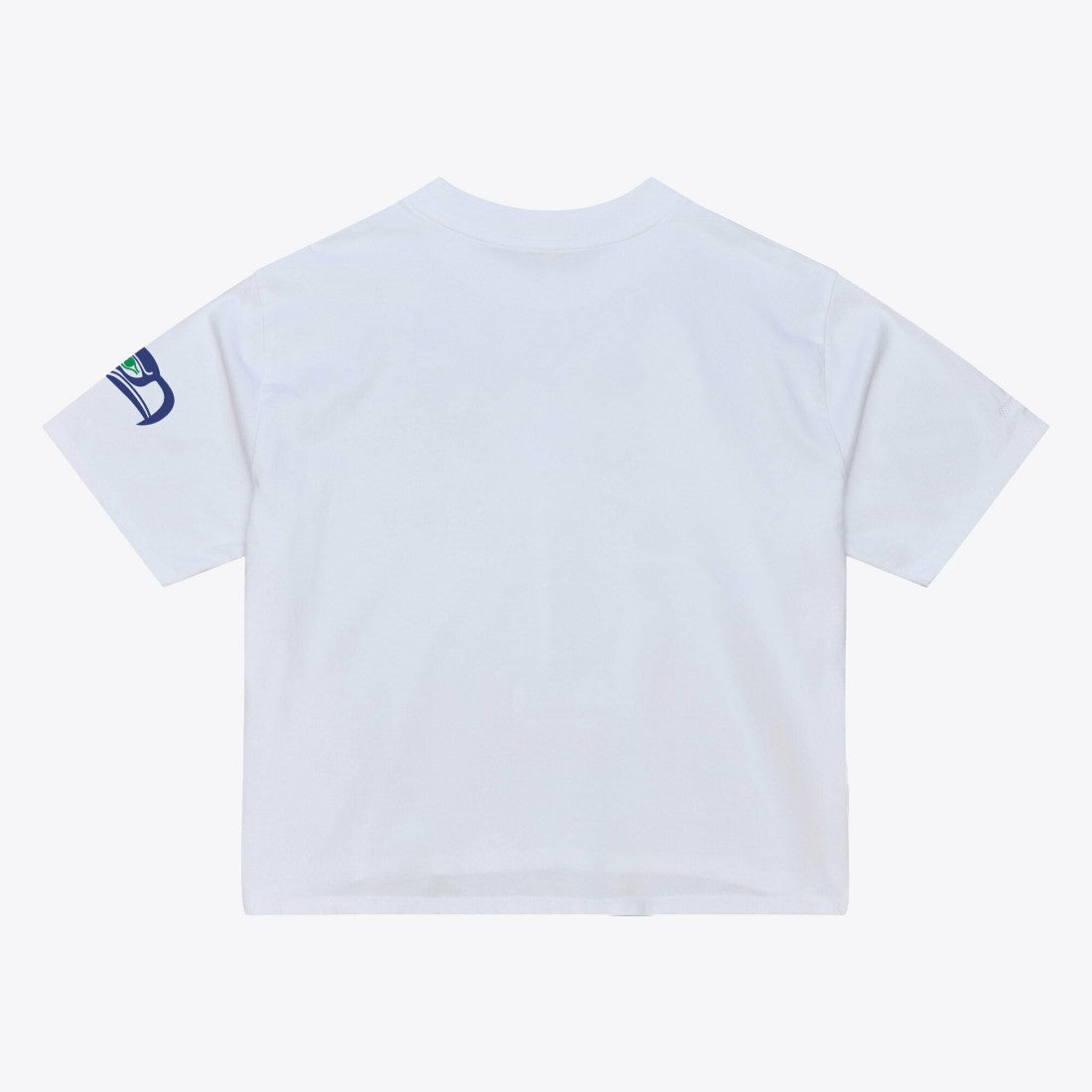Seattle Seahawks Women's Head Coach Cropped T-Shirt - White - Mitchell & Ness