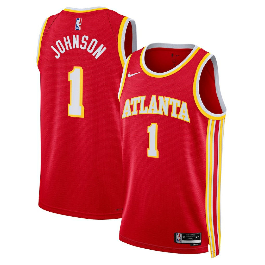 Nike Jalen Johnson Atlanta Hawks Unisex Swingman Jersey Icon Edition Red