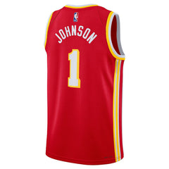 Nike Jalen Johnson Atlanta Hawks Unisex Swingman Jersey Icon Edition Red