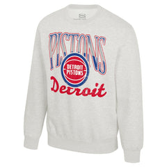 Detroit Pistons Stadium Essentials Unisex Sky High Fleece Sweatshirt Oatmeal