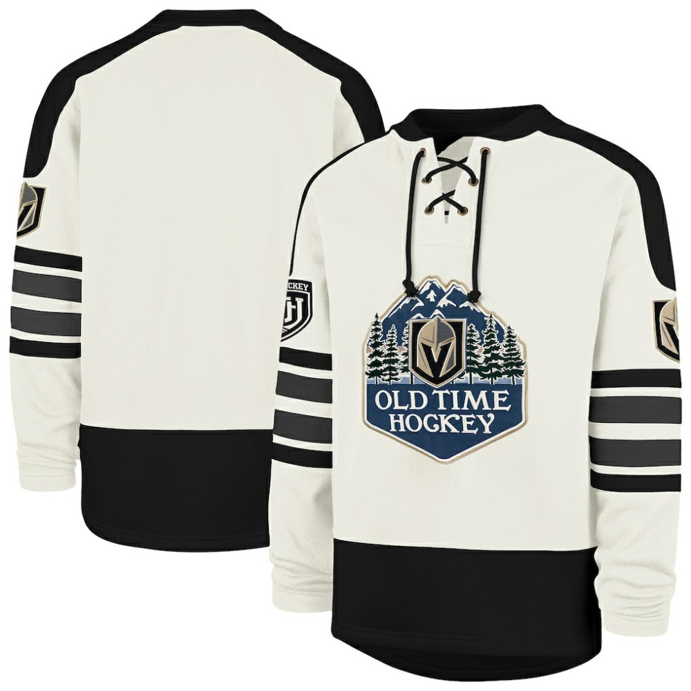 Vegas Golden Knights '47 Pond Hockey Trio Eternal Lacer Sweatshirt - Cream | 47 brand discount