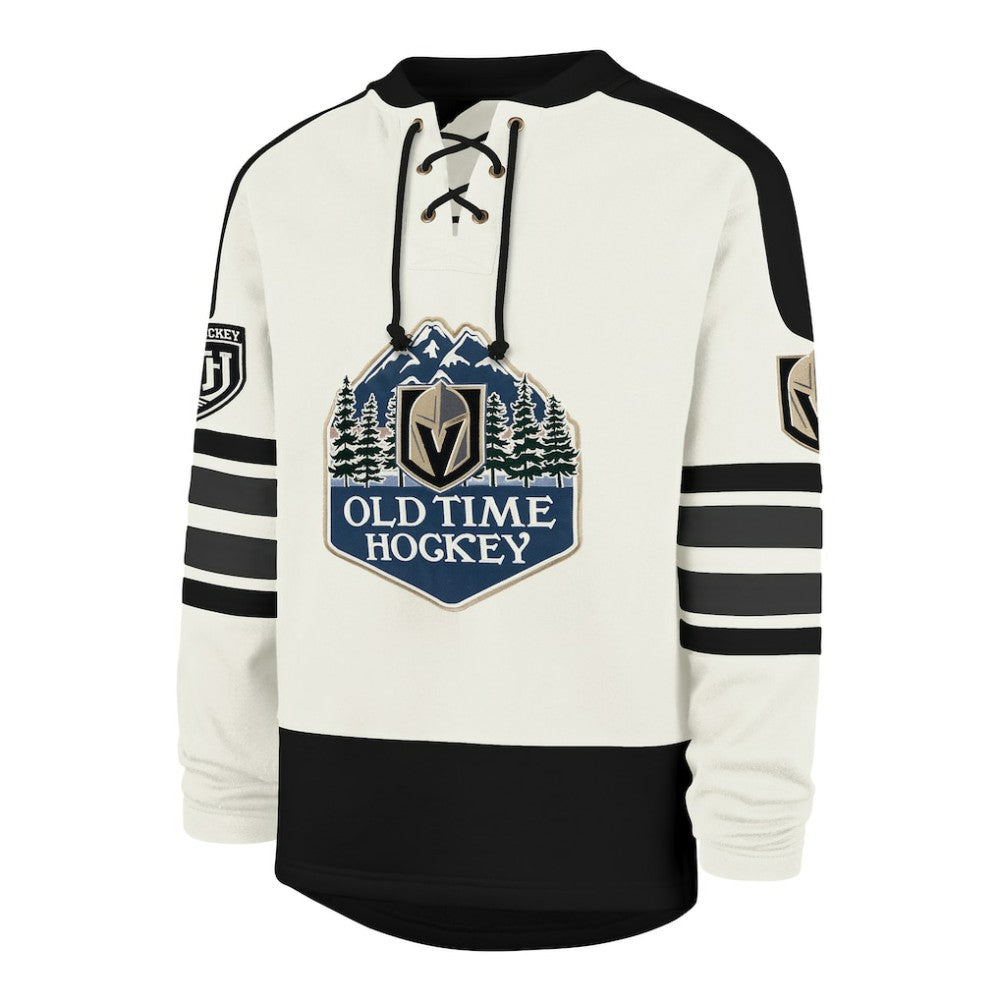 Vegas Golden Knights '47 Pond Hockey Trio Eternal Lacer Sweatshirt - Cream | 47 brand discount