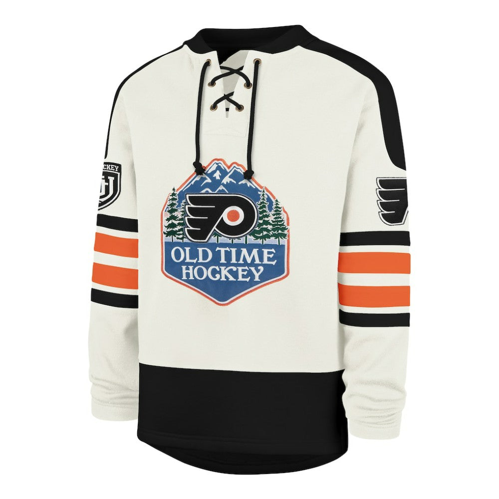 Philadelphia Flyers '47 Pond Hockey Trio Eternal Lacer Sweatshirt - Cream | 47 brand near me