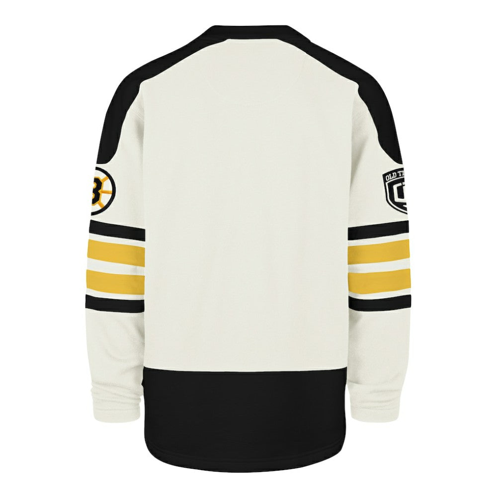 Boston Bruins '47 Pond Hockey Trio Eternal Lacer Sweatshirt - Cream | 47 brand sale