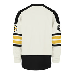Boston Bruins '47 Pond Hockey Trio Eternal Lacer Sweatshirt - Cream | 47 brand sale