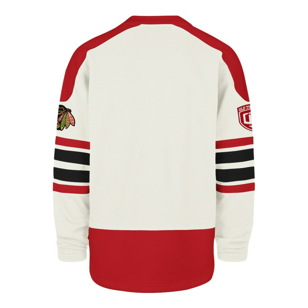 Chicago Blackhawks '47 Pond Hockey Trio Eternal Lacer Sweatshirt - Cream | 47 brand online