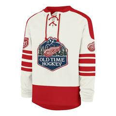 Detroit Red Wings '47 Pond Hockey Trio Eternal Lacer Sweatshirt - Cream | 47 brand on sale