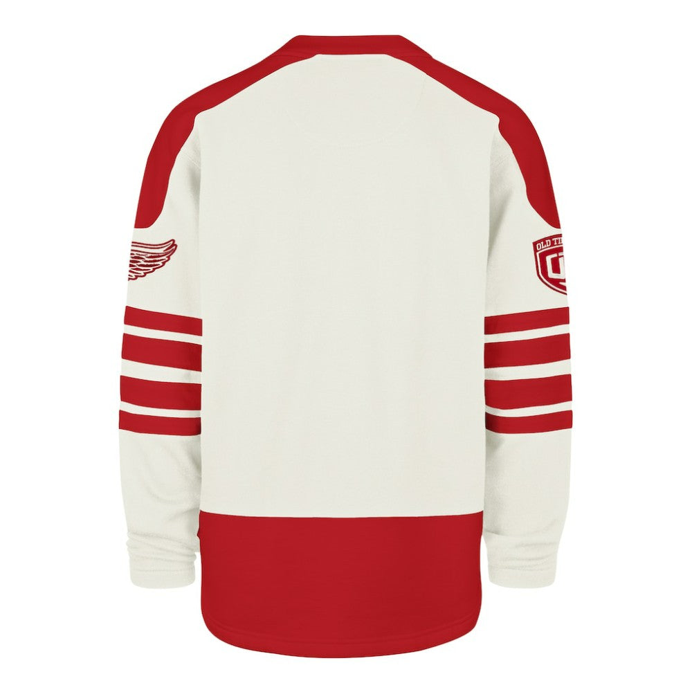Detroit Red Wings '47 Pond Hockey Trio Eternal Lacer Sweatshirt - Cream | 47 brand on sale