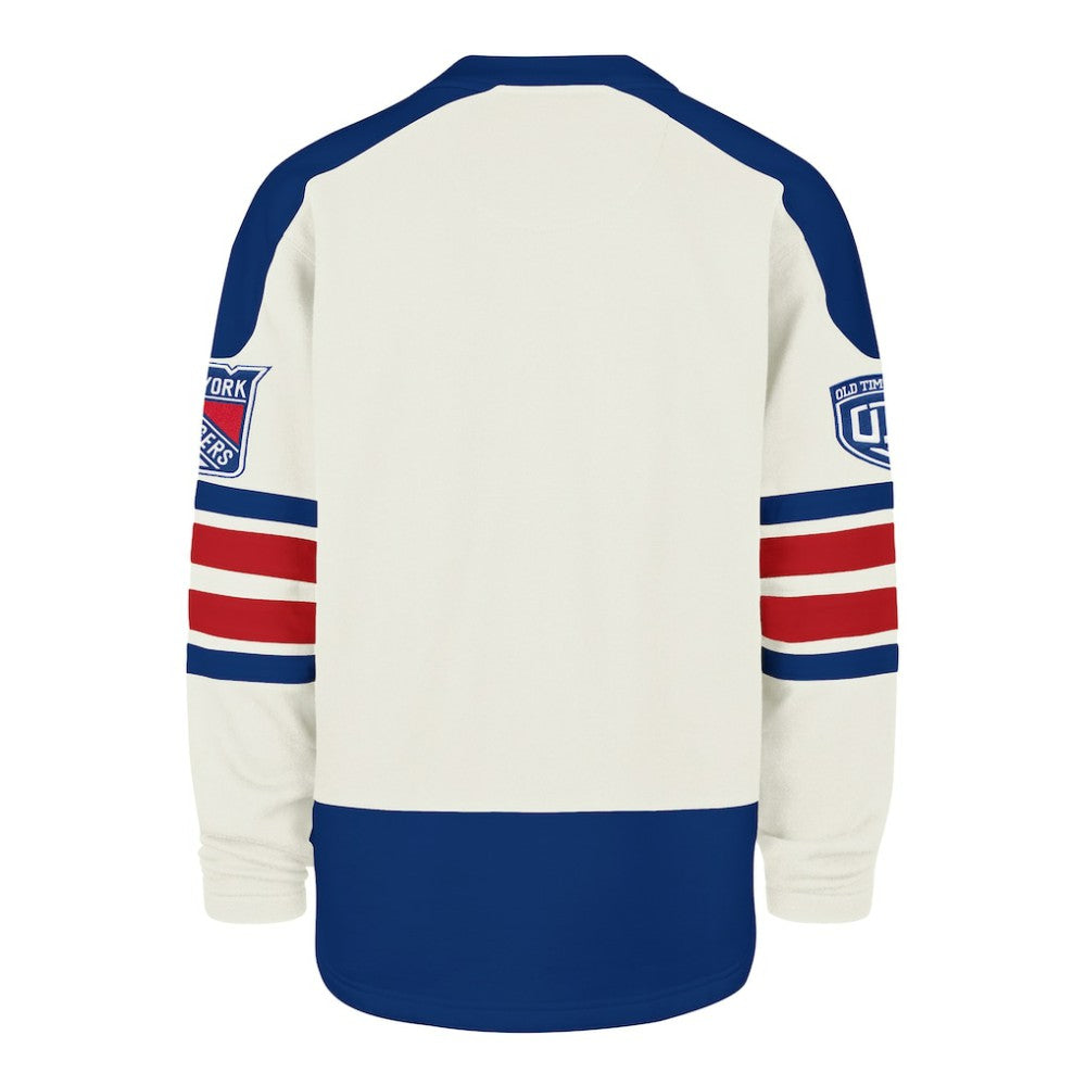 New York Rangers '47 Pond Hockey Trio Eternal Lacer Sweatshirt - Cream | 47 brand sale