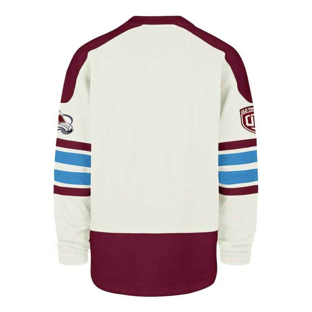 Colorado Avalanche '47 Pond Hockey Trio Eternal Lacer Sweatshirt - Cream | 47 brand discount