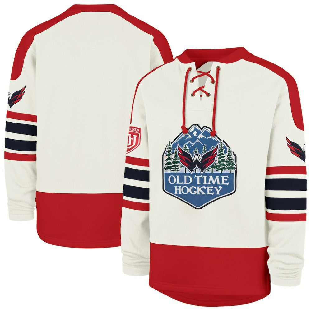 Washington Capitals '47 Pond Hockey Trio Eternal Lacer Sweatshirt - Cream | 47 brand sale