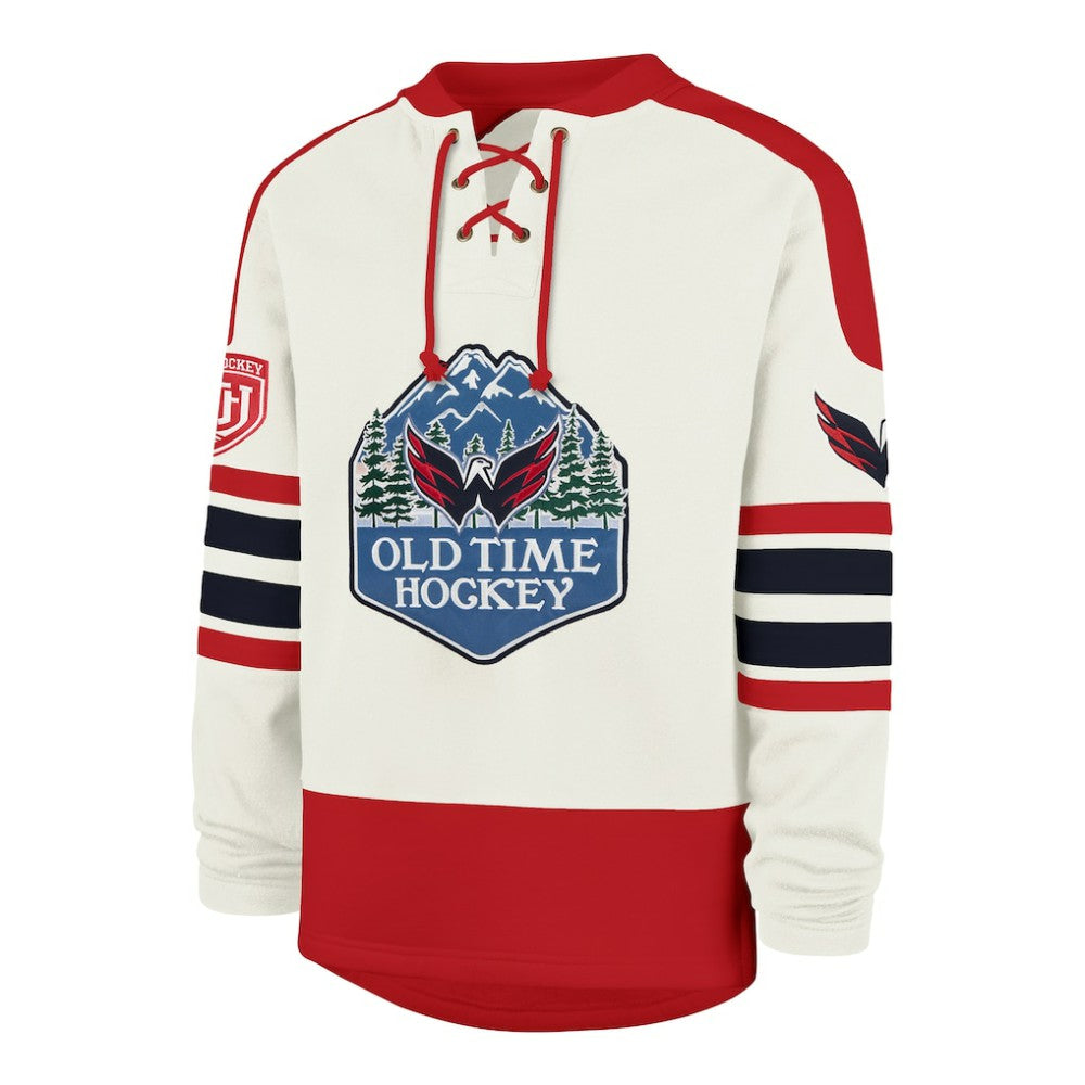 Washington Capitals '47 Pond Hockey Trio Eternal Lacer Sweatshirt - Cream | 47 brand sale