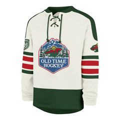 Minnesota Wild '47 Pond Hockey Trio Eternal Lacer Sweatshirt - Cream | 47 brand near me
