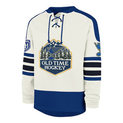 St. Louis Blues '47 Pond Hockey Trio Eternal Lacer Sweatshirt - Cream | 47 brand discount