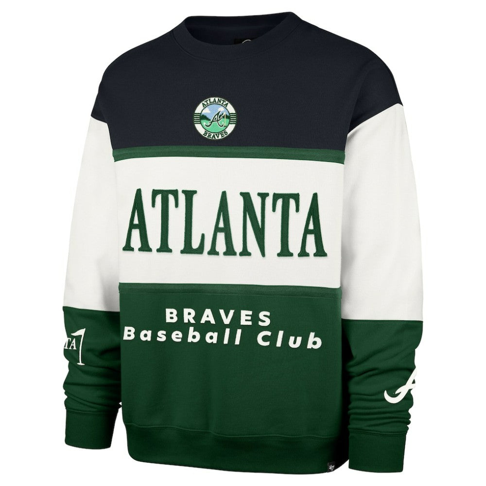 Atlanta Braves '47 Tee Up Maximalist Fleece Sweatshirt Online
