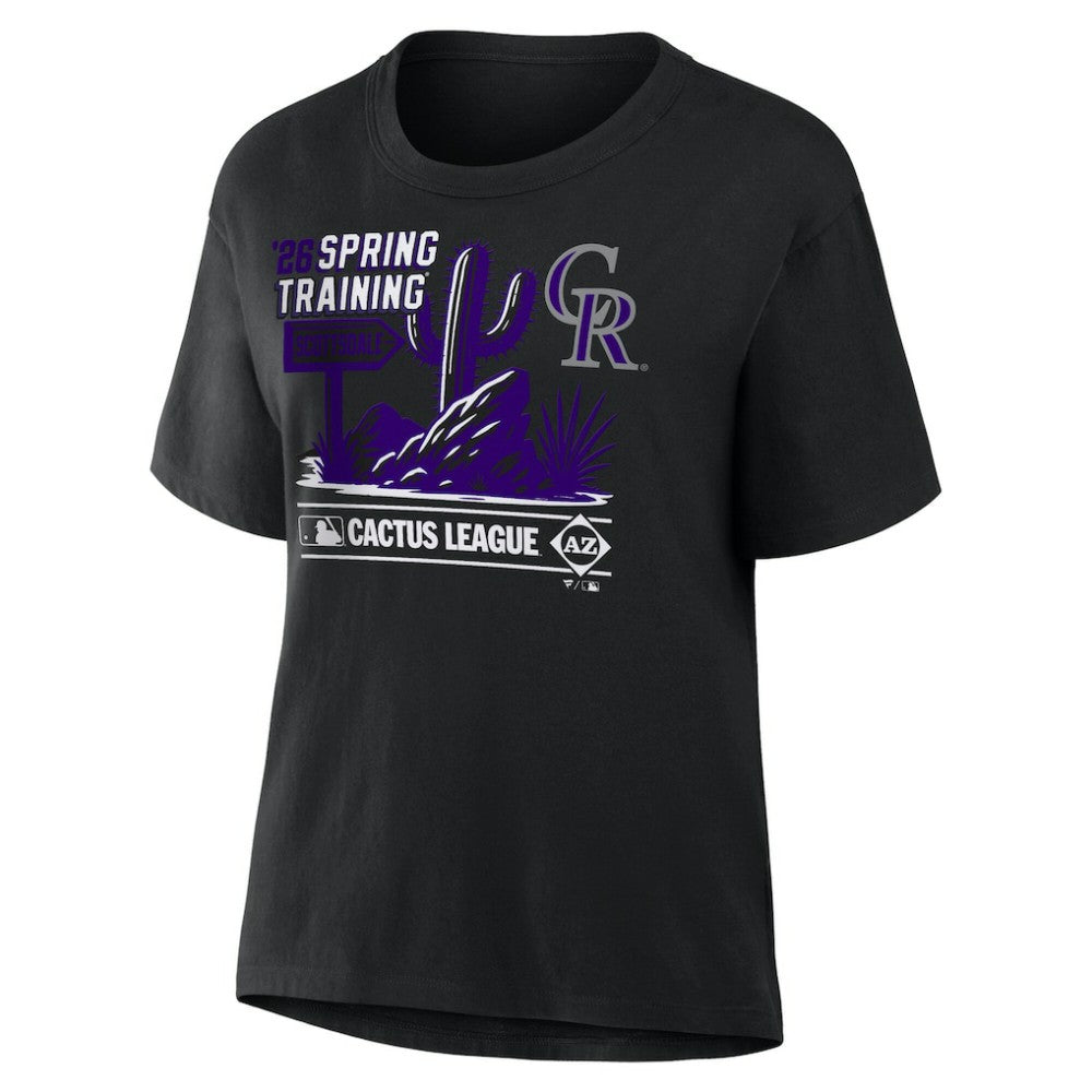 Colorado Rockies Women's 2026 Spring Training Cactus League Hometown Special T-Shirt Sale