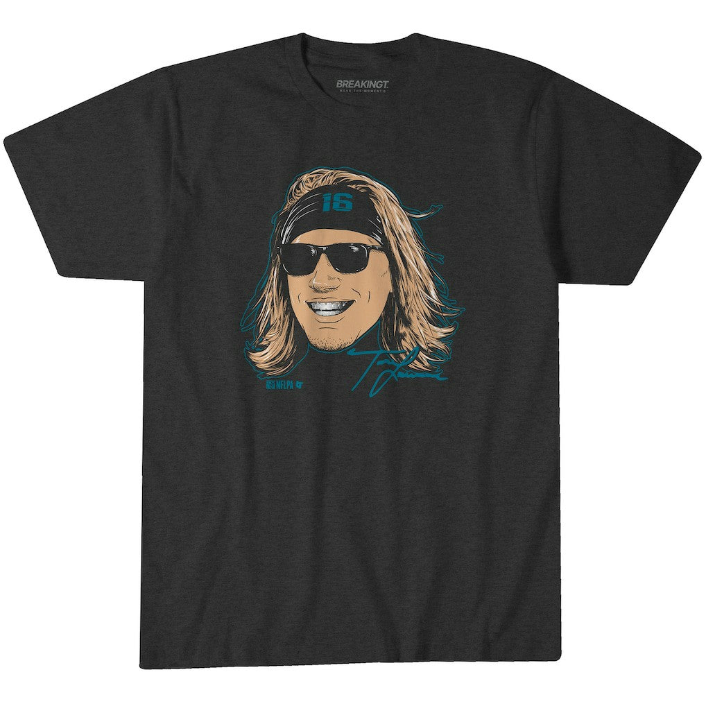 Trevor Lawrence Jacksonville Jaguars BreakingT Unisex Steezy Trev Graphic T-Shirt - Charcoal - NFL