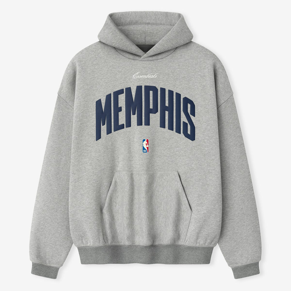 Memphis Grizzlies Fear of God x NBA Unisex 90s Hoodie Heather Gray