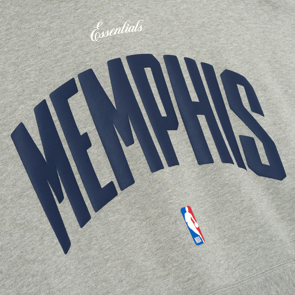 Memphis Grizzlies Fear of God x NBA Unisex 90s Hoodie Heather Gray