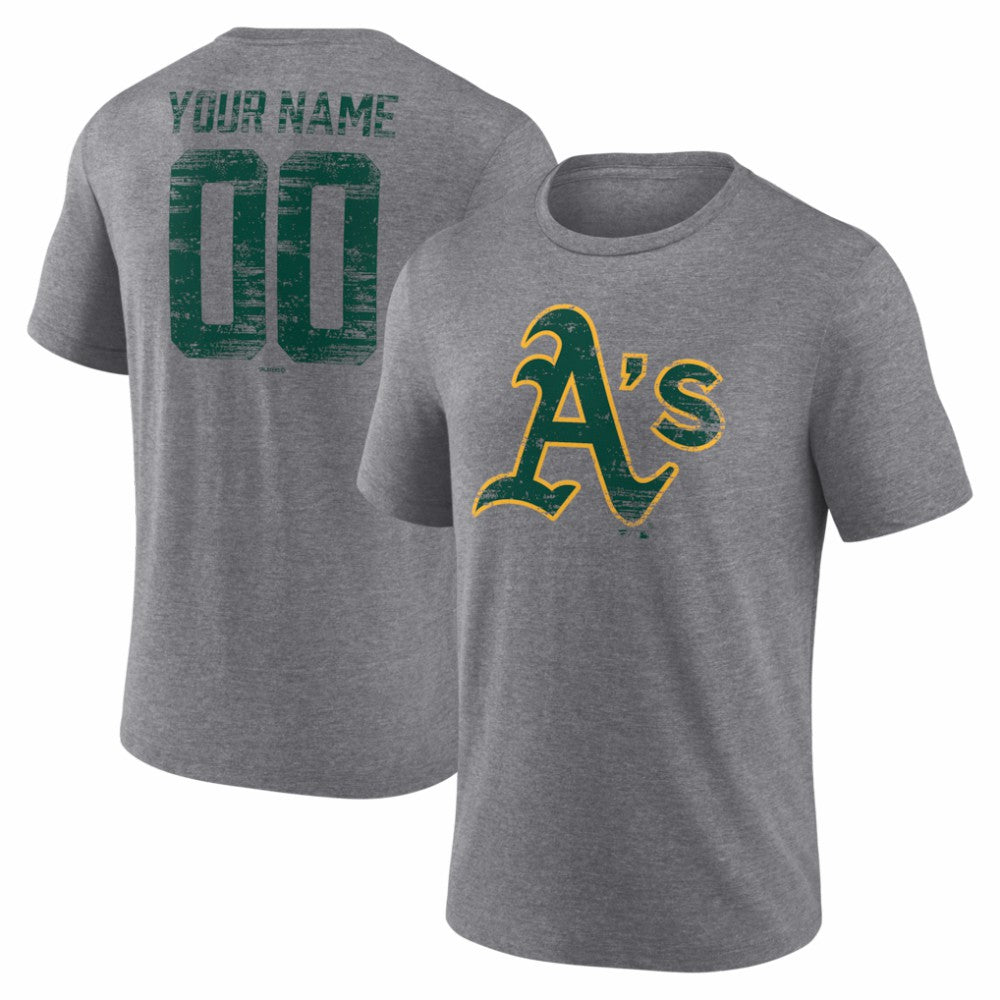 Athletics Heritage Personalized Any Name & Number Tri-Blend T-Shirt Discount